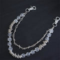 Chrome Hearts Retro fashion thorn shaped pearl bag chain
